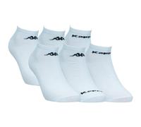 Kappa 6 Paires Chaussettes Sport - Homme - Hauteur Cheville - Coton (Blanc, 43-46)