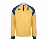 Kappa ABLAS Pro 7 Monaco Sweatshirt 23-24, Jaune/Bleu, L, Homme