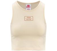 Kappa Authentic Stew Organic T-Shirt Femme, Blanc/Rose, L