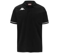 Kappa Barli Short Sleeve Polo Noir 2XL Homme