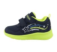 Kappa Baskets pour Fille 95k0343002, Bleu Marine/Citron Vert, 21 EU