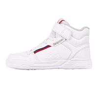 Kappa Baskets Unisexe pour Enfant Mangan II Ice, 1020 White Red, 25 EU