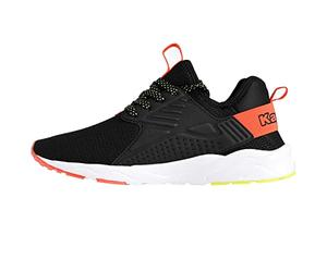 Kappa Baskets Unisexes pour Enfant Noir/Rouge ADO San Puerto, Noir, 36 EU
