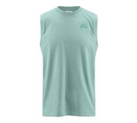 Kappa Cadwal Korporate Man Tee T-Shirt Technique Confortable et Stylé, Couleur Vert Lichen et Vert Wasabi, Taille XL