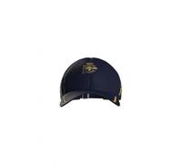 Kappa Casquette de Sport de la Corogne, Saison 25/26, modèle Goety 8, Bleu Marine avec Le Blason du Club corogne au Centre.