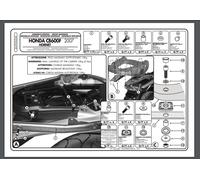 KAPPA CENTRAL TOP CASE RACK HONDA CB 600/ABS HORNET (07-10) (SANS PLAQUE)