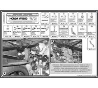 KAPPA CENTRAL TOP CASE RACK HONDA VFR 800 (98-01) (SANS PLAQUE)