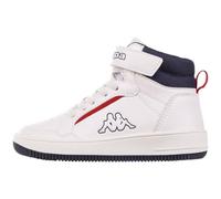 Kappa Code de Style : Hailes K Unisexe Kids Basket, Blanc/Bleu Marine, 32 EU