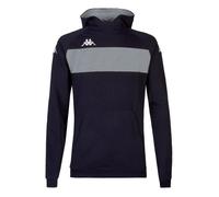 Kappa Daccio sweat à capuche enfant bleu marine/gris chiné - 65% coton, slim fit 6 ans