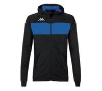 Kappa Dacciozi Sweat à capuche enfant slim noir/blue sapphire, 65% coton 35% polyester 6 ans