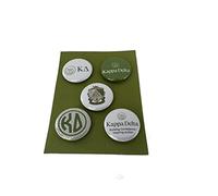 Kappa Delta Lot de 5 mini-broches, 5 1-inch pins, Aimant, Sans pierre précieuse