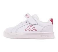 Kappa Garçon Unisex Kinder Code de Style : Kelford M Unisexe Kids Basket, Blanc/Rose, 21 EU