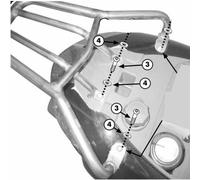 KAPPA = GIVI Support Arrière Monolock Piaggio Fly 50 100 125 150 2004 04 2005 05