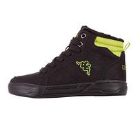 Kappa Grafton, Basket Homme, 1133 Black Lime, 36 EU