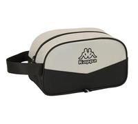 Kappa Grey - Trousse Scolaire Moyenne avec poignée, Trousse pour Enfant, Adaptable au Chariot, Facile à Nettoyer, Confortable et Polyvalente, qualité et résistance, 26 x 12 x 15 cm
