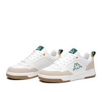 Kappa Homme Logo Manis Athletic Shoes, White-Orange, 44 EU