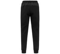 Kappa Ieccio Pantalon pour Homme en French Terry Coupe Slim avec Insert en Maille et Taille élastique Style Sportif Noir Taille L