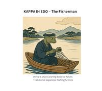 KAPPA IN EDO - The Fisherman: Ukiyo-e Style Coloring Book for Adults Traditional Japanese Fishing Scenes