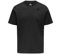 Kappa IRATEKO T-Shirt pour Homme en Coton Coupe régulière avec col Rond et Insert en Maille Style Sportif Noir Taille L