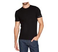 Kappa K1305 T-shirt à manches courtes et col rond pour homme Noir Taille XXL 100 % coton peigné 1 pièce.