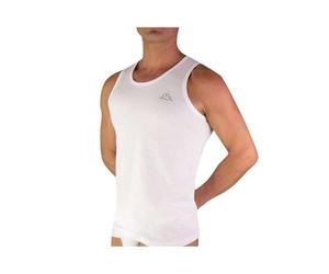 Kappa - K1325 Débardeur pour homme avec épaule large en coton - Blanc - XL
