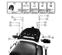 KAPPA K212 Attache Avec Plaque MONOKEY Pour Honda XLV Varadero 1000 1999-2006