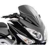 Kappa KD442B Pare-Brise Bas et Sportif 59 x 45 cm (H x l) pour Yamaha T-Max 500 (2008 > 2011) - Noir Brillant