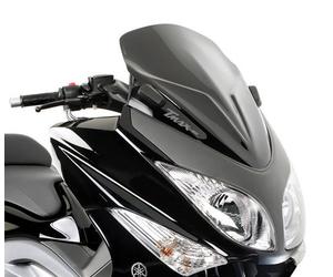 Kappa KD442B Pare-Brise Bas et Sportif 59 x 45 cm (H x l) pour Yamaha T-Max 500 (2008 > 2011) - Noir Brillant