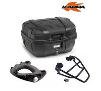 KAPPA Kit Baulot Noir KGR52NN + Plaque Honda XL 750 Transalp 2023 2024
