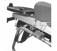 KAPPA KL189 Frames Latéral Spécifiques Support Pour Valises Monokey