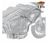 KAPPA KN6409 Pare-Chocs Tubulaire Noir Triumph 800 Tiger 2011-2016