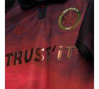 Kappa Kombat Away Red Star ACT Jersey REDSTAR | Man | Size L | Red Bordeaux/Black Sponsor