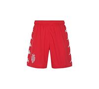 Kappa Kombat Ryder AS Monaco Shorts Unisex Rouge/Blanc 14 Ans