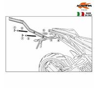 PORTE-BAGAGES CENTRAL KTM DUKE 125-390 (17) (SANS PLAQUE)