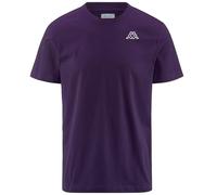 Kappa Logo Cafers Slim T-Shirt Hommes, Bleu Maritime, L