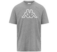 Kappa Logo Cromen T-Shirt Hommes, Gris MD Mel, L