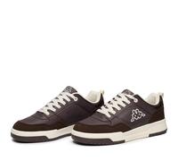 Kappa Homme Logo Manis Athletic Shoes, Brown Mole-White Tofu, 43 EU
