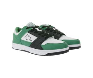 Kappa Logo Rernal 2 Baskets pour homme Blanc/noir/vert Chaussures d'entraînement sportives, vert, 43 EU