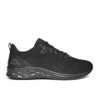 Kappa Logo Rostie Baskets Basses Confortables et Stylées, Couleur Noir et Gris DK, Taille 38