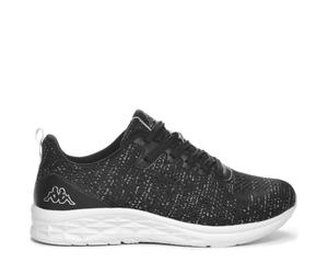 Kappa Logo Rostiew Baskets Basses Confortables et Stylées, Couleur Noir et Gris Argenté, Taille 39