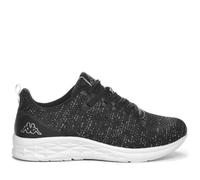 Kappa Logo Rostiew Baskets Basses Confortables et Stylées, Couleur Noir et Gris Argenté, Taille 40