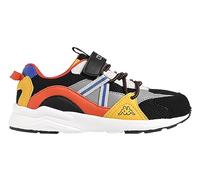 Kappa London Kid EV Sneakers Basses, Noir/Rouge, 34 EU
