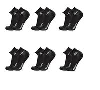 Kappa Lot de 6 paires de chaussettes courtes à la cheville unisexe - Art. K004 en coton. Disponible en blanc, noir, bleu et gris