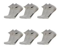 Kappa Lot de 6 paires de chaussettes courtes à la cheville unisexe - Art. K004 en coton. Disponible en blanc, noir, bleu et gris