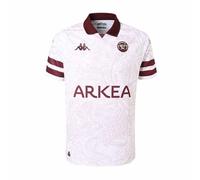 Kappa - Maillot Kombat Away UBB 24/25 pour Garçon - Blanc - Taille 6Y