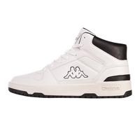 Kappa Mixte Code de Style : 243406 Coda Mid Unisexe Basket, White Black, 44 EU