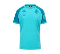 Kappa Mokiba Pro Real Valladolid Pantalon d'entraînement Qui Combine Confort et Performance | Couleur : Turquoise Curacao/Bleu pétrole | 6Y