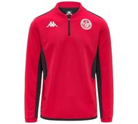 Kappa Muzira Pro 2 Tunisia Sweat Entraînement | 100% Polyester Recyclé Hydro-Way | Slim FIT Gara 2026/27