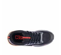 Kappa Nagyo Jr Lace Low Cut Sneakers | Kid | Size 38 Basket, Multicolore (Black Red MD)