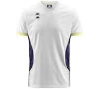 Kappa Neon Polo Man Polo de Sport Confortable et Stylé, Bleu Marine et Vert Fluo, Taille 3XL